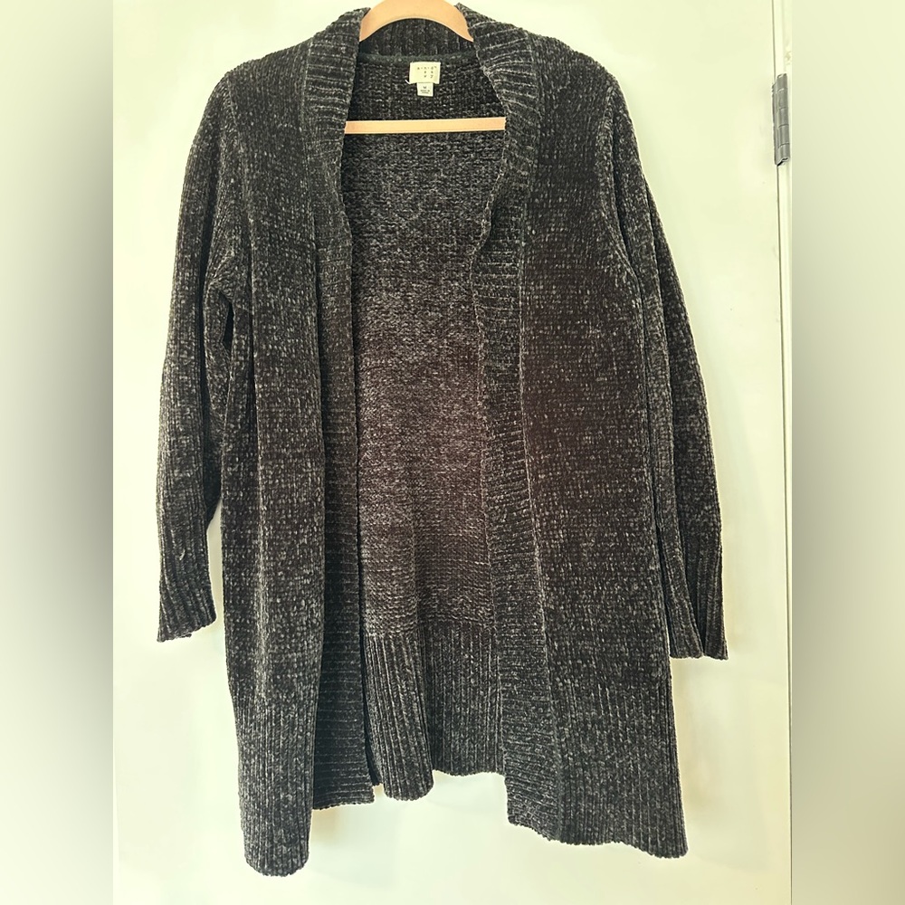 a new day black velvet Women's Cardigan